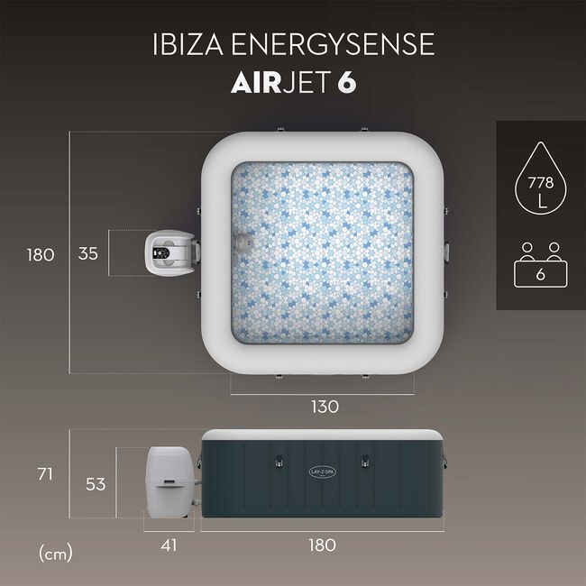 Ibiza Energy Sense Airjet Lay-Z-Spa