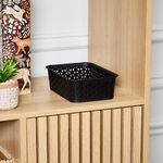 Geometric Storage Basket 1.5L - Black