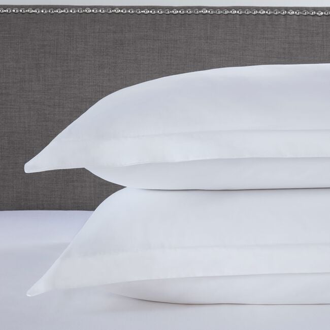 OXFORD P/CASE PAIR 500 Threadcount Cotton White 6H
