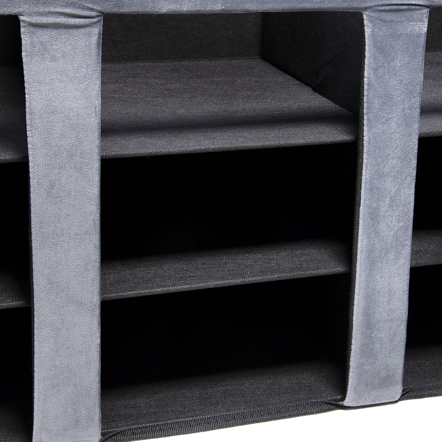 Folding Shoe Storage Ottoman Grey Home Store + More