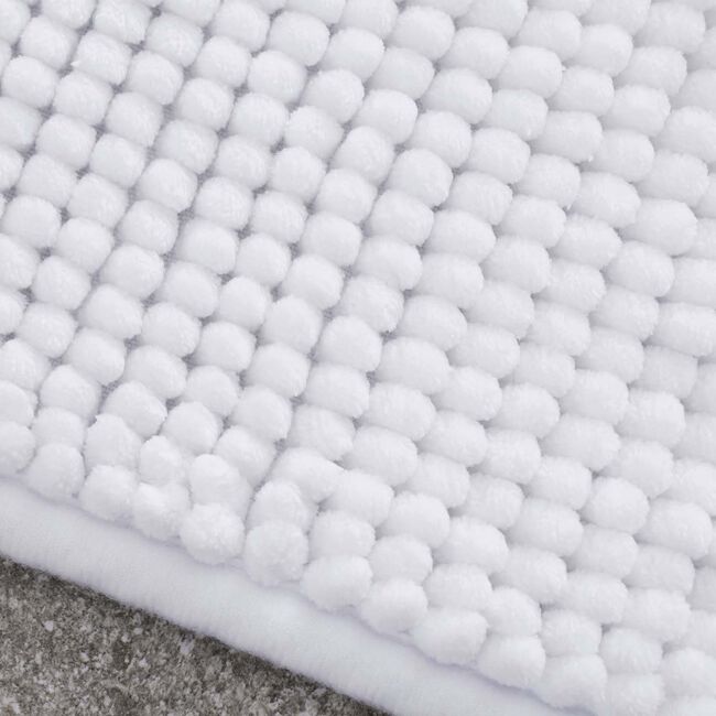 CATHERINE LANSFIELD WHITE BOBBLE 50x80cm Bath Mat