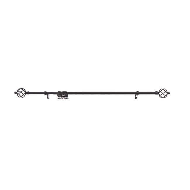 EXTENDABLE BASKET 19mm 70-120cm Matte Black
