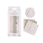 First Steps Garden Tales Muslin Cloths - 3 Pack