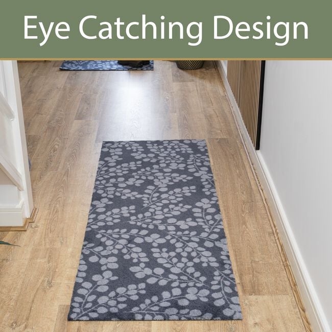 JVL Branches Black/Grey Mega Runner 57cm x 150cm