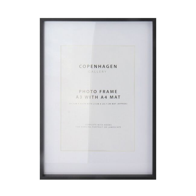 4x6''COPENHAGEN BLACK Photo Frame