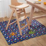 Baby Splash Mat Dino Land Mat 130cm x 130cm - Blue
