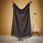 APPLETREE LOFT CHENILLE CHARCOAL 130x180cm Throw