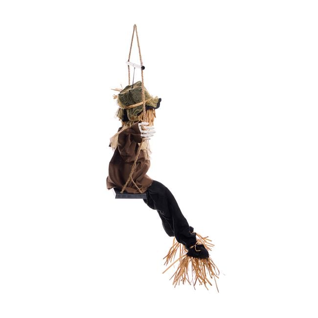1m Pumpkin Man On Swing 