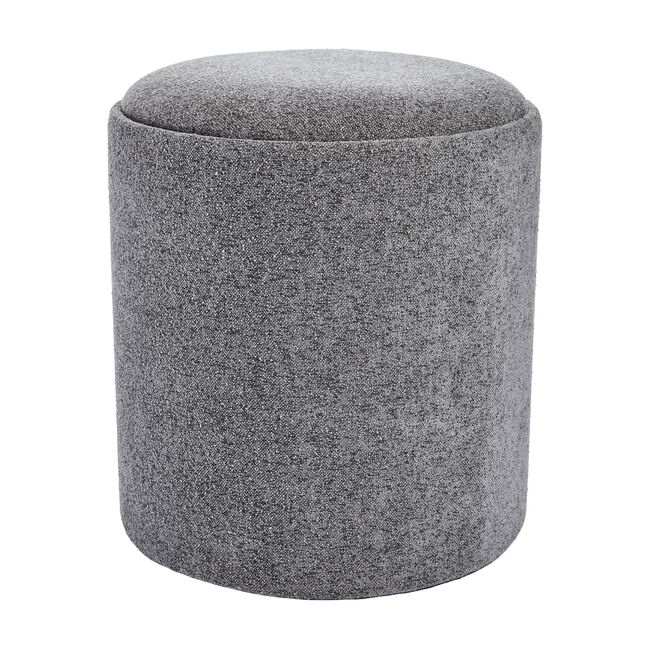 LARGE GREY OTTOMAN With Tray