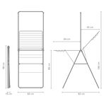 Brabantia 20m Drying Rack with Rod Black