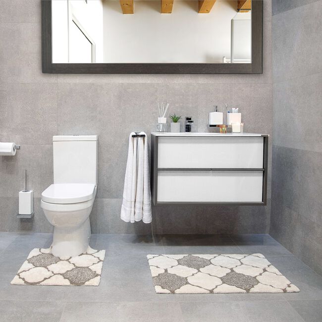TRELLIS NATURAL 50x80 Bath Mat