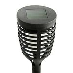 Set of 5 Dancing Flame Solar Post Lights