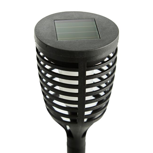 Set of 5 Dancing Flame Solar Post Lights