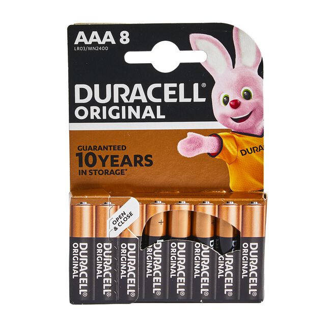 Duracell Original AAA Batteries 8 Pack