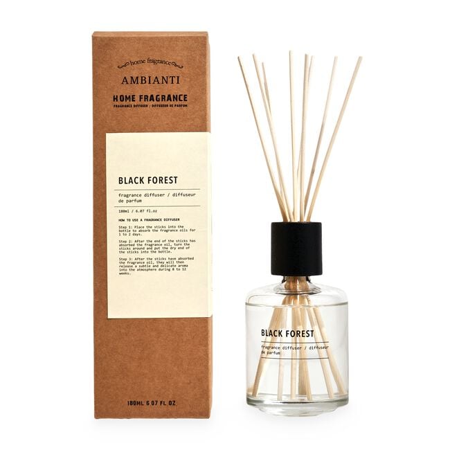 Ambianti Labs 180ml Reed Diffuser Black Forest
