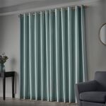 ELEGANZA FAUX SILK DUCK EGG 90x90 Curtain