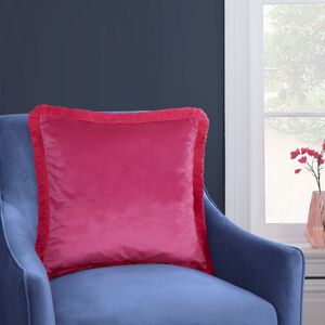 ELLEN FRINGE PINK 45x45 Cushion