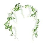 1.8M Cream Wisteria Solar Garland 