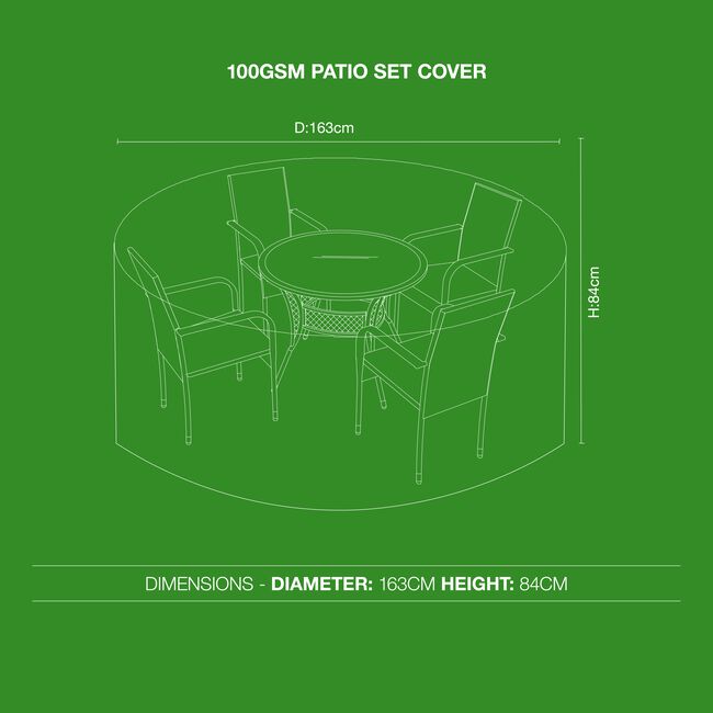 100GSM Patio Set Cover