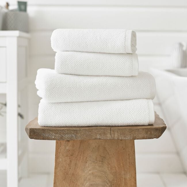 DEYONGS ROMEO 450GSM QUIK DRY WHITE Bath Sheet