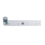 4 Hook White Wooden Board