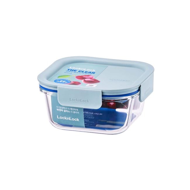 LOCK & LOCK THE CLEAR 550ml Glass Square Container