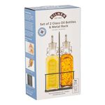 Kilner 2 Piece Oil Bottle & Metal Rack Set