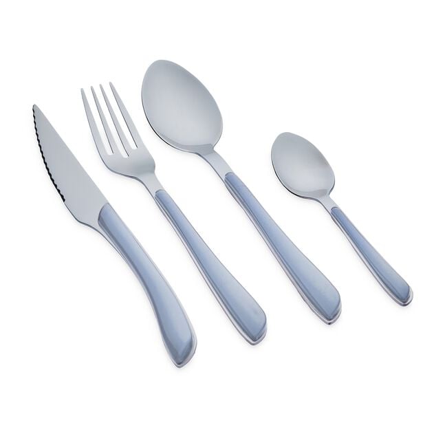 Master Cutler Coloured 24 Piece Cutlery Set