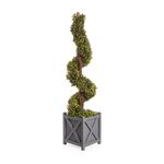 Artificial Spiral Boxwood Topiary Tree 93cm