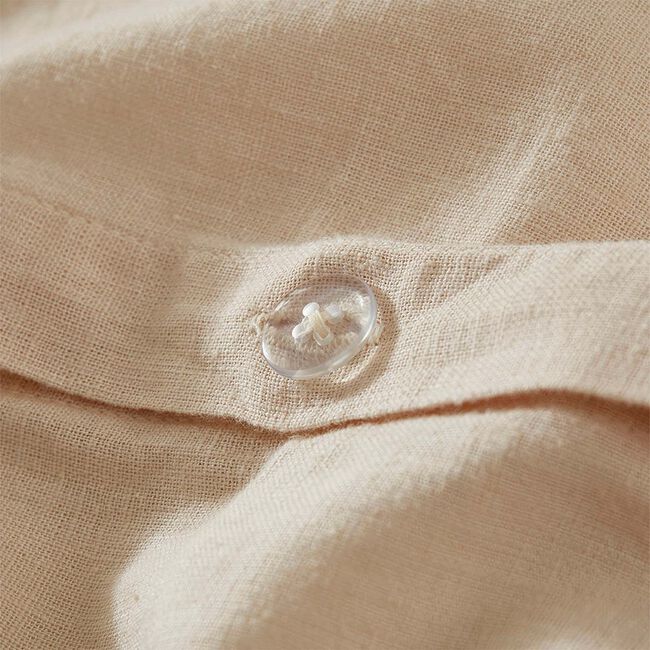 SINGLE DUVET COVER Martex Touch of Linen Creamy Almond