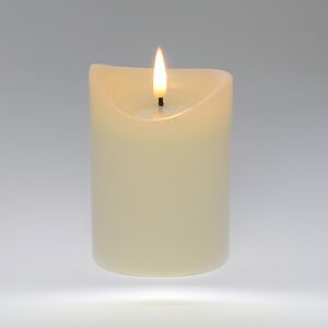 LED Pillar Candle White - 9x12,5cm