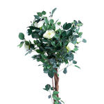 Artificial White Rose Tree 1.2m