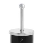 MARBLE EFFECT TOILET BRUSH HOLDER BLACK