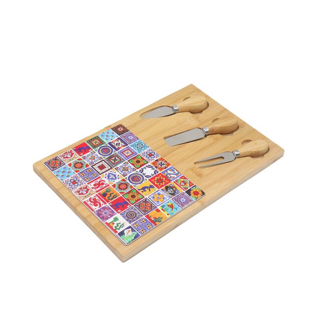 FIESTA JOY COLOUR PATTERN 5Piece Cheese Serving Set