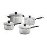 Cuisine S/Steel Draining 4 Piece Cookware Set