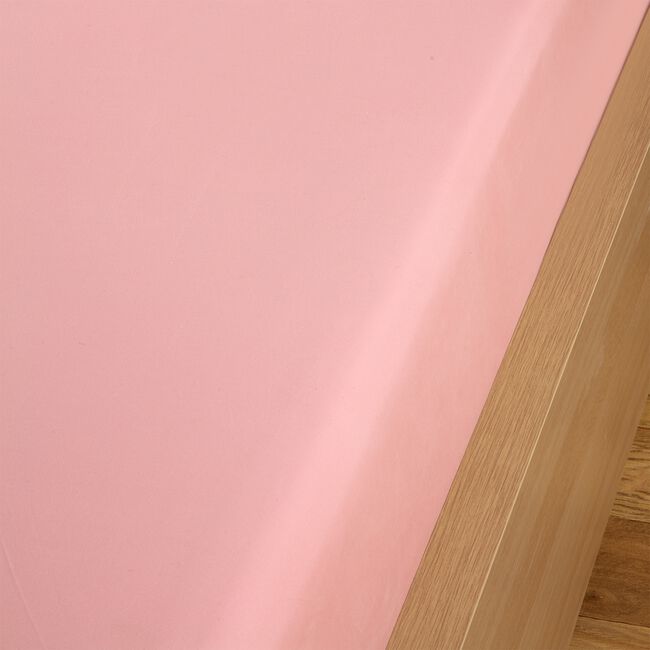 KING SIZE FITTED SHEET Brushed Cotton Twill Pink
