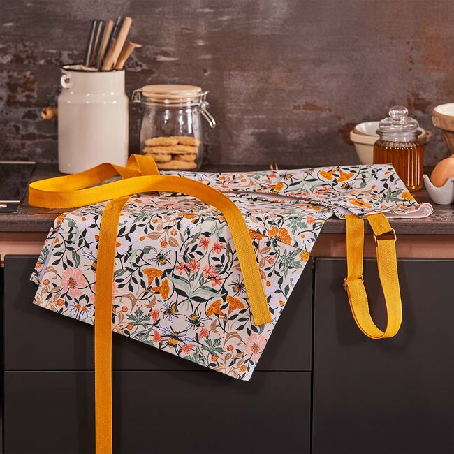 Bee Bloom Cotton Apron