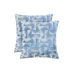GRAPHIC GEO BLUE 2PK Cushion Covers 45x45