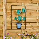 Metal Framed Palm Tree Garden Wall Art