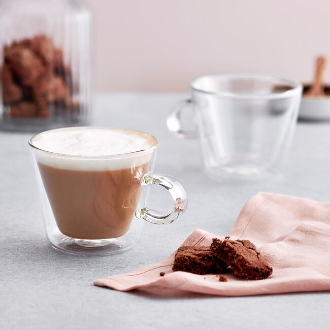 Judge 2 Double Wall 250ml V-Shape Glass Coffee Cup