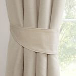 NIGHTSHADE BASKETWEAVE NATURAL PAIR Tiebacks