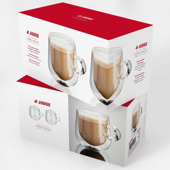 Judge 2 Double Wall 275ml Latte Glass Coffee Cup