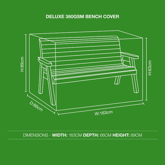 Deluxe 380GSM Bench Cover