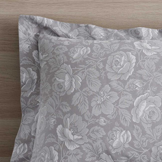 Roisin Oxford Pillowcase Pair - Grey