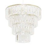 Clear 4 Tier Chandelier Pendant Ceiling Shade