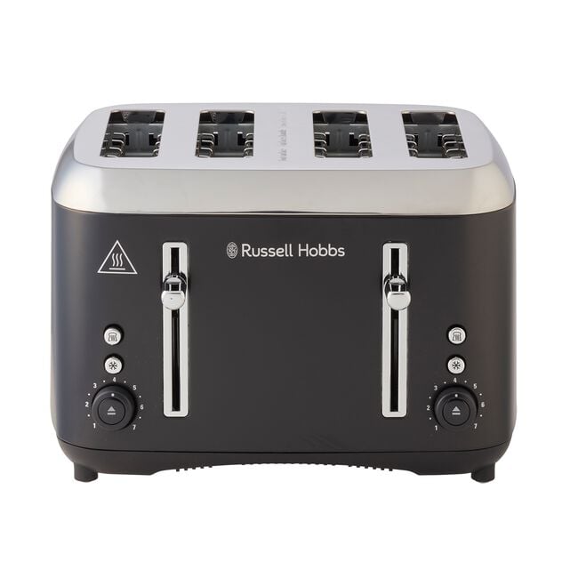 Russell Hobbs Addison Black 4 Slice Toaster