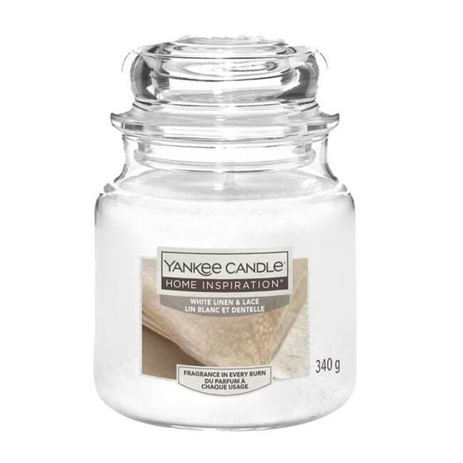 Yankee Candle® White Linen & Lace Candle Jar 340g