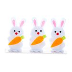 3 Piece Easter Rabbit with Carrot Decoration 
