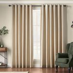ELEGANZA FAUX SILK IVORY 66x54 Curtain