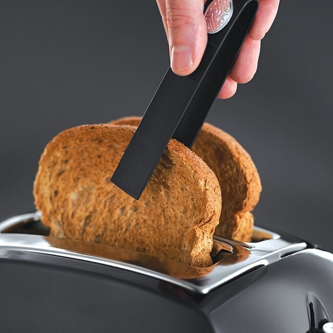 Russell Hobbs Textures Black 2 Slice Toaster